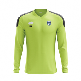 NSFC ACADEMY SENIOR GK TRAINING SHIRT FLURO GREEN/BLACK