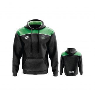WSAFC LUNAR HOODIE SENIOR WITH NAME BLACK/EMERALD